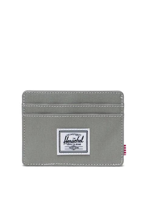 HERSCHEL CHARLIE  Flat card holder seagrass/white stitch - Women’s Wallets