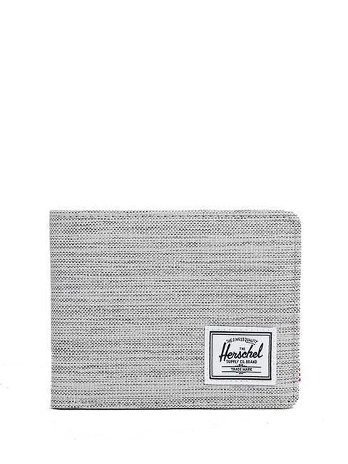 HERSCHEL ROY Wallet LIGHT GRAY CROSSHATCH / WHITE RU - Men’s Wallets