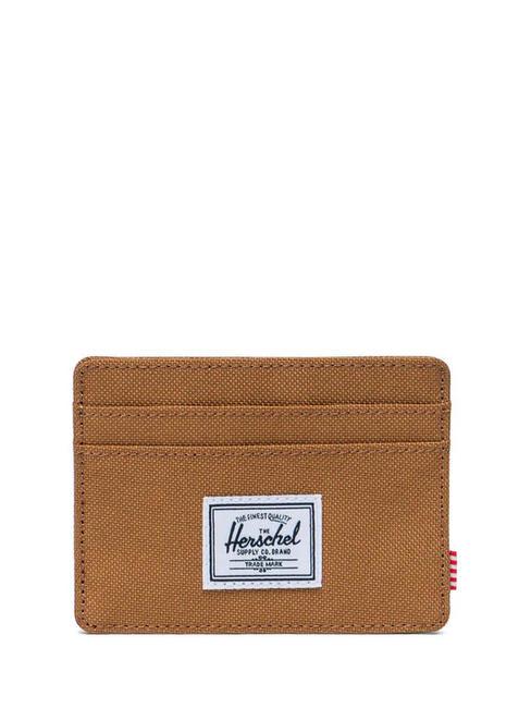 HERSCHEL CHARLIE  Flat card holder bronze brown - Women’s Wallets