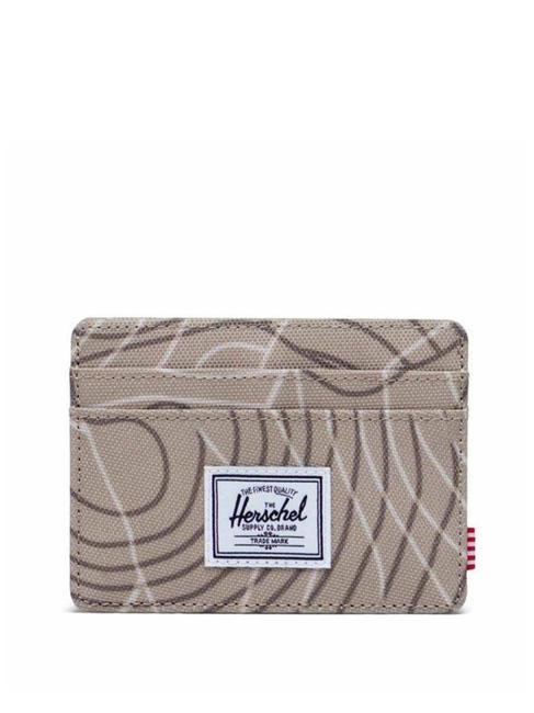 HERSCHEL CHARLIE  Flat card holder twill topography - Women’s Wallets