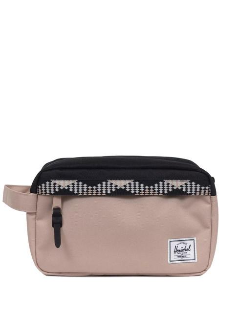 HERSCHEL CHAPTER Travel Beauty light taupe/black - Beauty Case