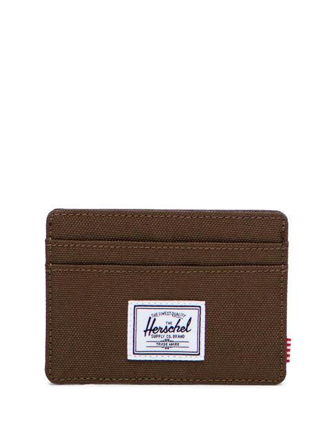 HERSCHEL CHARLIE  Flat card holder dark earth - Women’s Wallets
