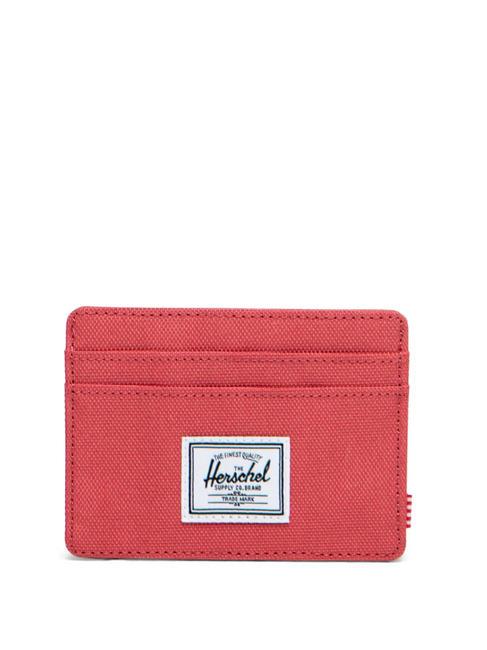 HERSCHEL CHARLIE  Flat card holder mineral rose - Women’s Wallets