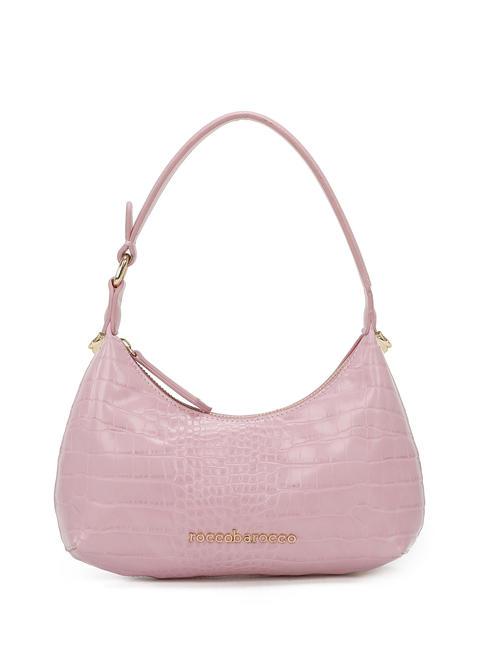 ROCCOBAROCCO DILETTA Croc print shoulder bag pink - Women’s Bags