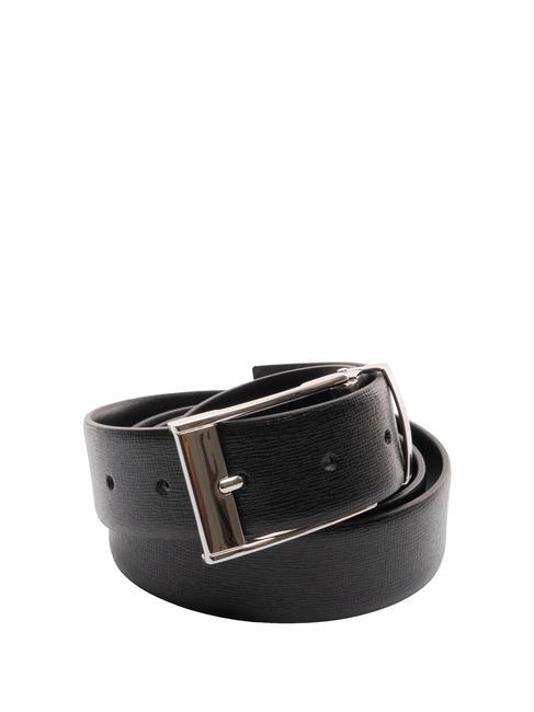 JOHN RICHMOND REVERSIBLE Reversible leather belt black/black - Belts