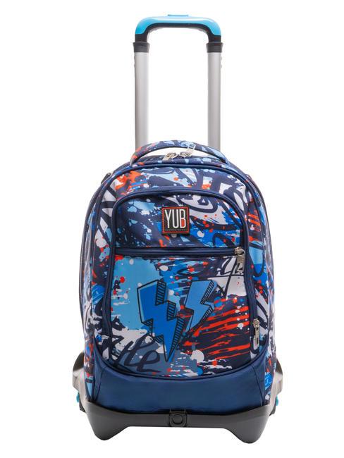 YUB STREETDOODLES 3WD 3 in 1 trolley backpack, detachable Bluedeep - Backpack trolleys
