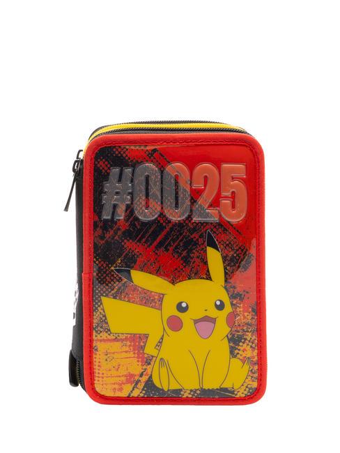 POKEMON PIKACHU Pencil case with complete school kit flame / scarlet - Cases and Accessories
