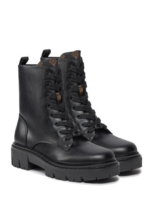 GUESS JEFEI Amphibian ankle boots BLACK BROWN - Women’s shoes