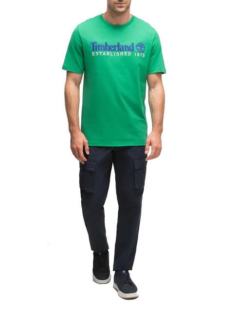 TIMBERLAND ESTABILISHED 1973 Cotton T-shirt celtic green wb - T-shirt