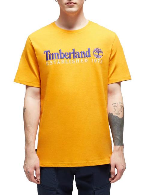 TIMBERLAND ESTABILISHED 1973 Cotton T-shirt dark cheddar wb - T-shirt