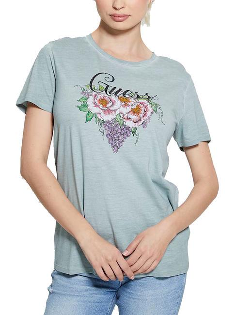 GUESS GRAPE WINE T-shirt with print malibu sage multi - T-shirt