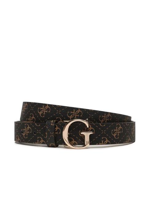 GUESS EMERA LOGO Shortenable belt brown - Belts