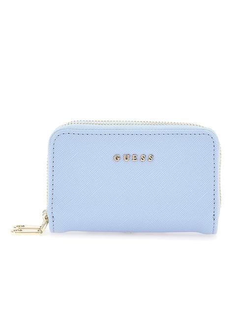 GUESS DOUBLE ZIP Saffiano print wallet FUXIA - Women’s Wallets