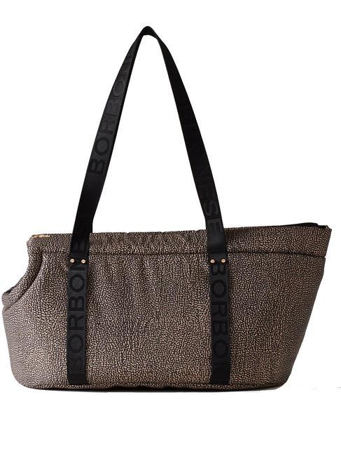 BORBONESE PETS  Dog carrier bag OP / NATURAL / BLACK - Women’s Bags