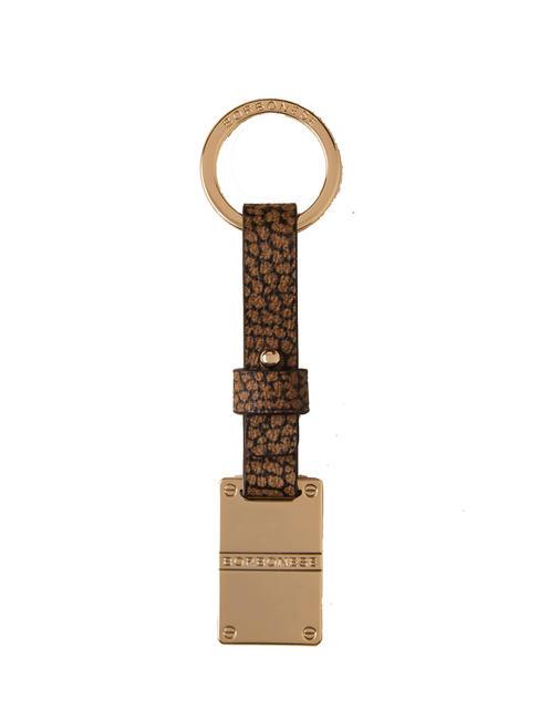 BORBONESE KEYRING  Key ring with plate op / natu - Key holders