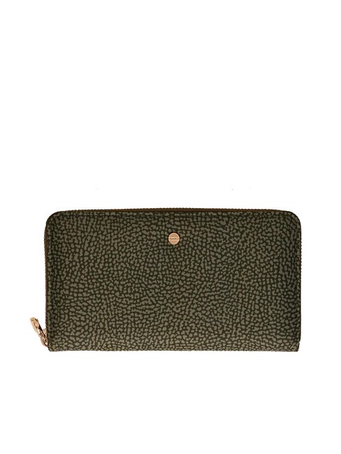 BORBONESE CLASSICA Zip Around Wallet military green - Women’s Wallets