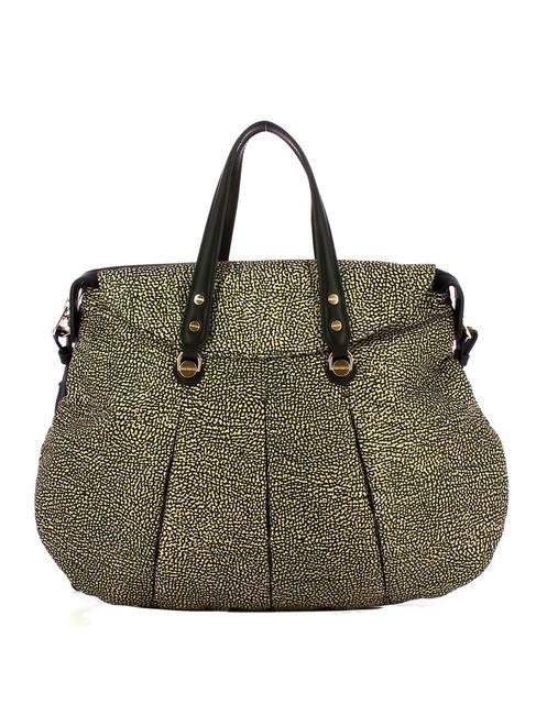 BORBONESE CROISSANT  Hand bag, with shoulder strap OP / NATURAL / BLACK - Women’s Bags