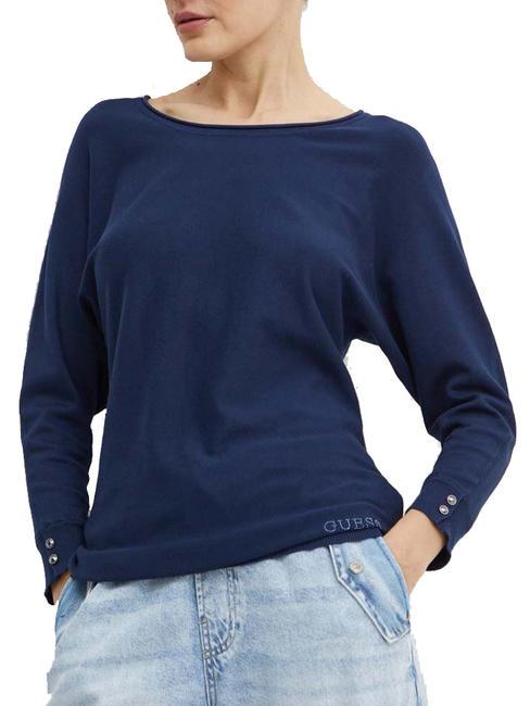 GUESS ADELE Long-sleeved shirt magician blue - Women's Sweaters
