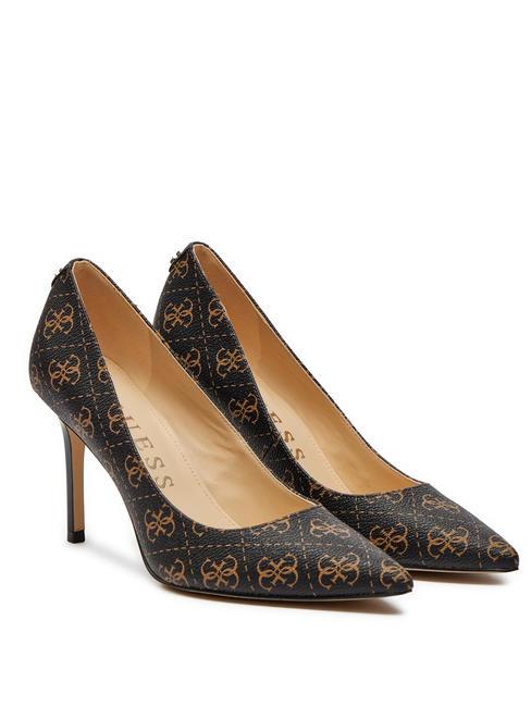 GUESS DABBEY 2 All-over logo pumps brown ocher - Women’s shoes