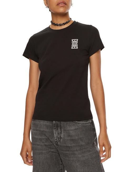 PINKO BUSSOLOTTO  Cotton T-Shirt black limousine - T-shirt