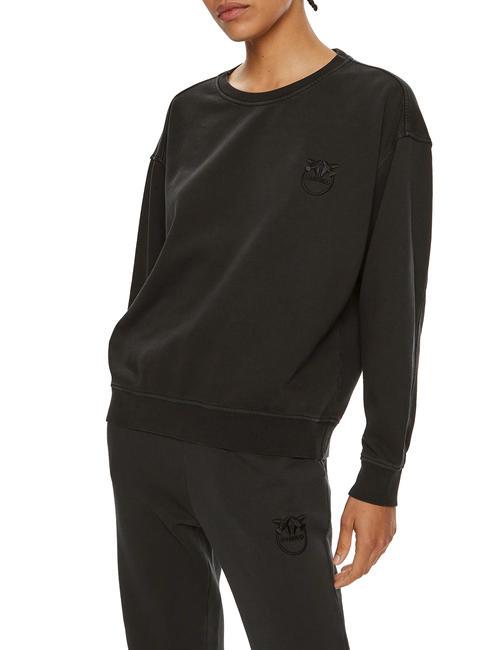 PINKO SETUP  Cotton sweatshirt black caviar - Women's Sweatshirts