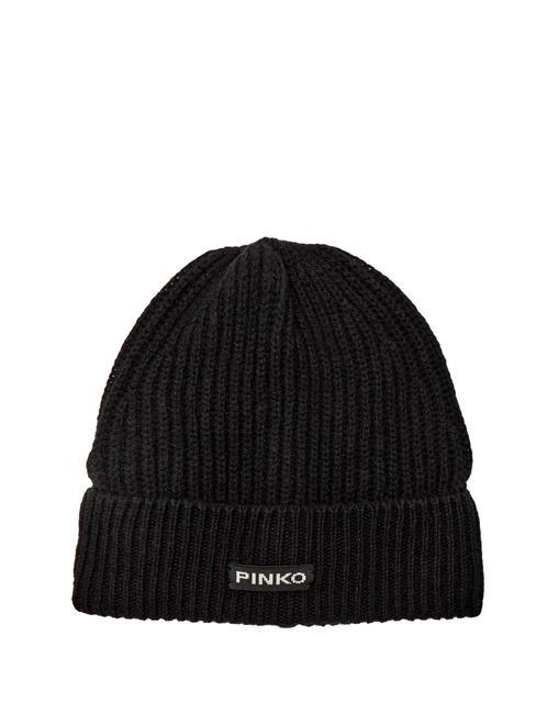 PINKO LAMBKIN  Wool hat black limousine - Hats