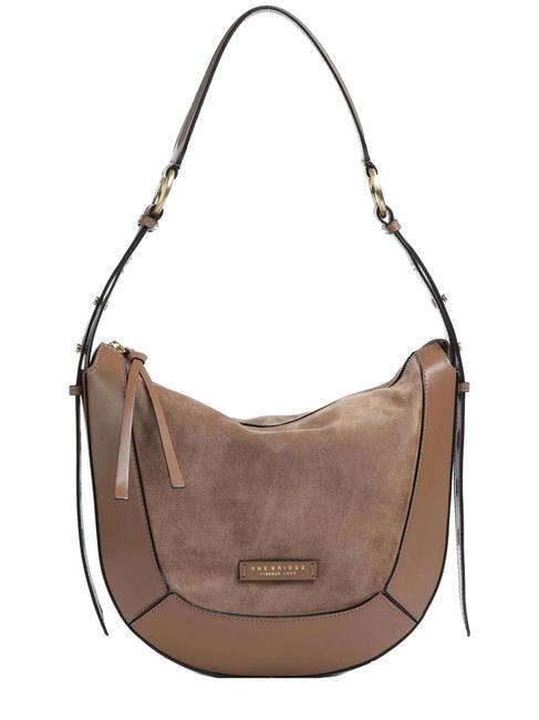 THE BRIDGE FEDORA Shoulder bag, in leather oyster abb. gold - Women’s Bags