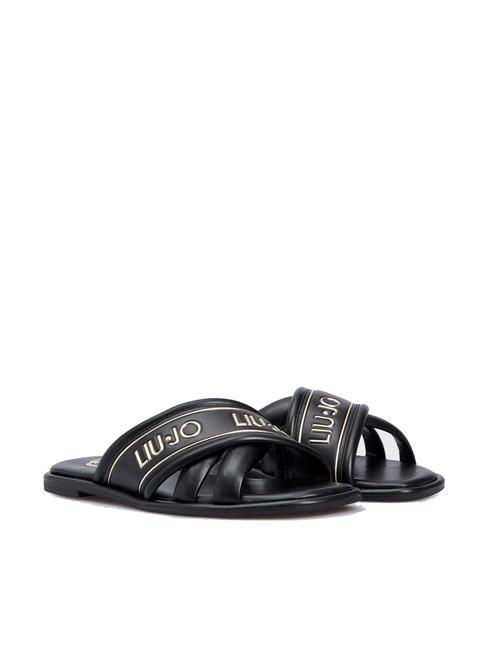 LIUJO IRENE 01 Low slipper sandal black - Women’s shoes