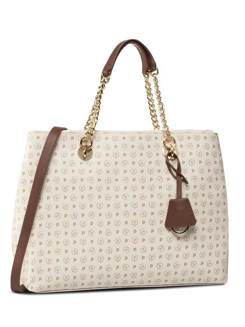POLLINI HERITAGE  Bag with shoulder strap ivory / brown - Women’s Bags