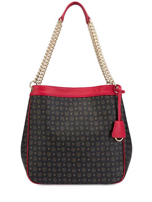 POLLINI HERITAGE Shoulder bag, transformable black lacquer - Women’s Bags