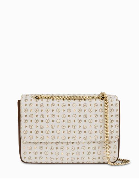 POLLINI Heritage Classic Shoulder bag ivory / brown - Women’s Bags