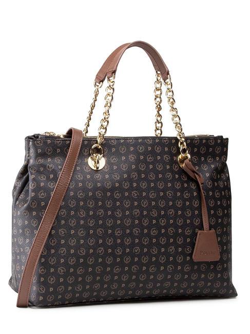 POLLINI HERITAGE  Bag with shoulder strap black brown - Women’s Bags