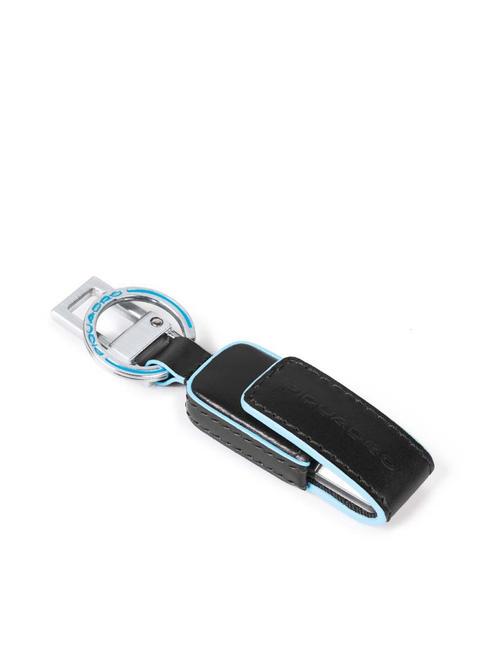 PIQUADRO BLUE SQUARE Keychain with 16GB USB stick black - Key holders