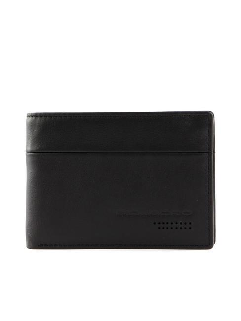 PIQUADRO URBAN Wallet with flap, in leather black - Men’s Wallets