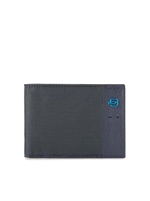 PIQUADRO wallet PULSE P16 line BLUE CHEVRON - Men’s Wallets
