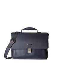 PIQUADRO MODUS Leather laptop briefcase 15" exp - Work Briefcases