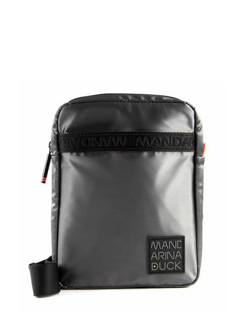MANDARINA DUCK WARRIOR Leather bag GUN / METAL - Over-the-shoulder Bags for Men
