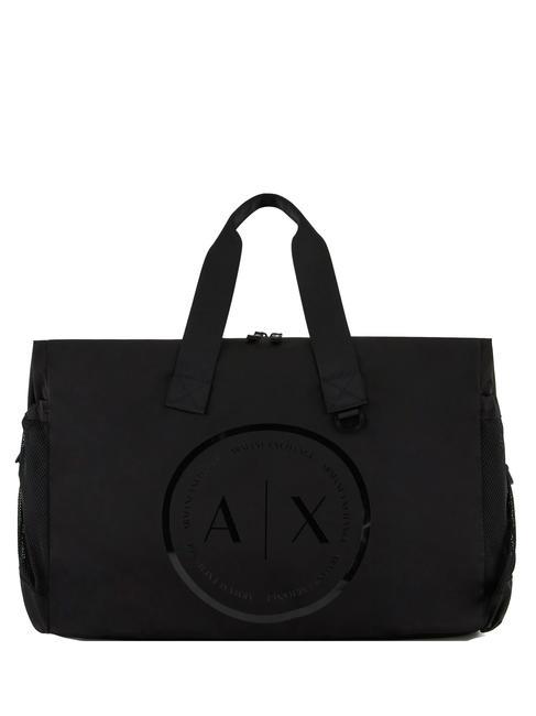 ARMANI EXCHANGE WEEKENDER Duffle bag with shoulder strap Black - Duffle bags
