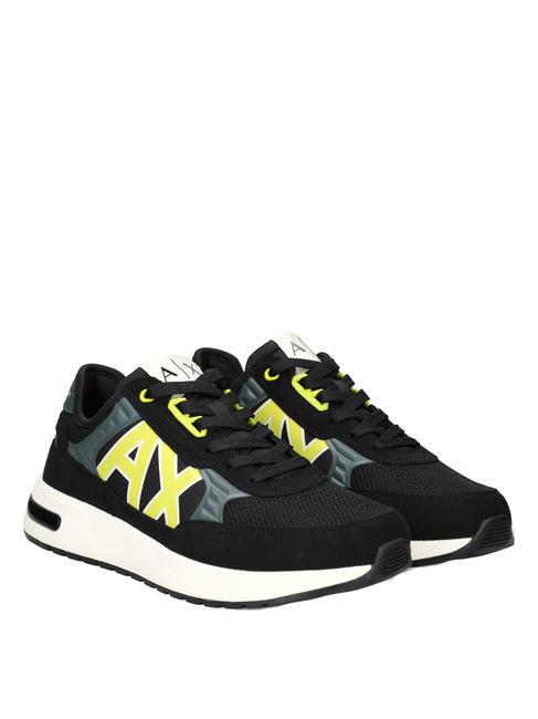 ARMANI EXCHANGE DUSSELDORF Sneakers Man black+grey+yellow - Men’s shoes