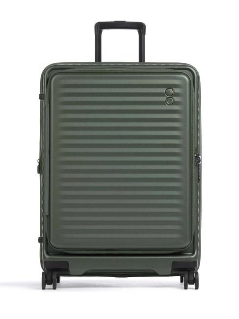 ECHOLAC CELESTRA FA  Medium trolley, expandable green olives - Rigid Trolley Cases