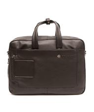 PIQUADRO CAMPIONARIO - VIBE 15.6 "PC briefcase dark-haired - Work Briefcases - 1