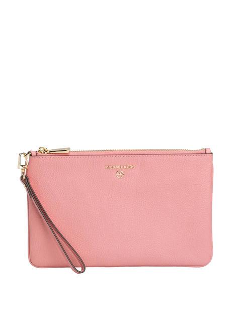 MICHAEL KORS JET SET CHARM Leather clutch bag with cuff primrose - Women’s Bags