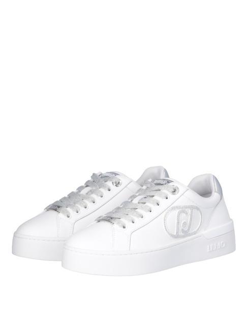 LIUJO SILVIA 93 Snakers with jewel logo white - Women’s shoes