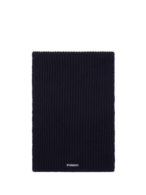 PINKO LYKOI  Wool scarf dark navy blue - Scarves