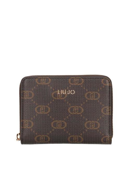 LIUJO MANHATTAN Zip around wallet mocha - Women’s Wallets