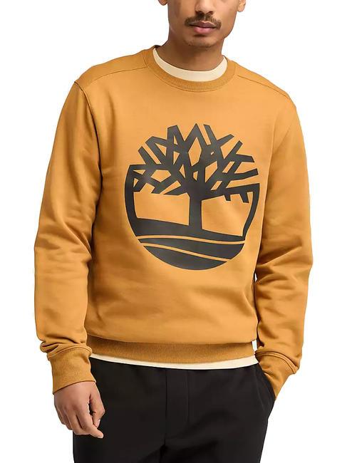 TIMBERLAND TREE LOGO Crewneck sweatshirt wheat boot/black - Sweatshirts