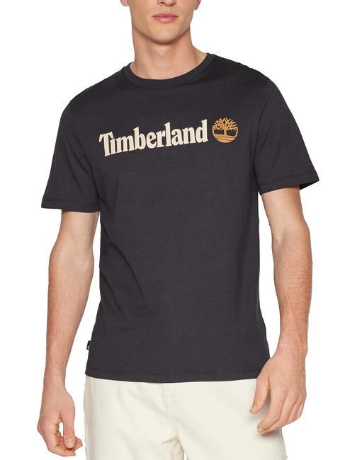 TIMBERLAND KENNEBEC RIVER LINEAR LOGO Cotton T-shirt BLACK - T-shirt