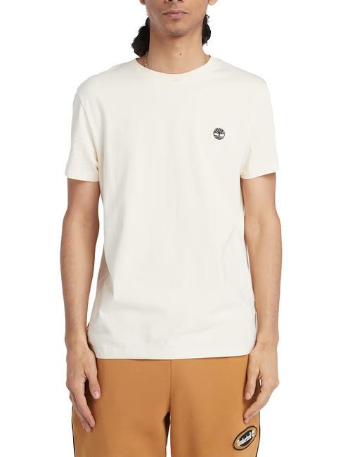 TIMBERLAND SS DUNRIVER CREW Cotton T-shirt white smoke - T-shirt