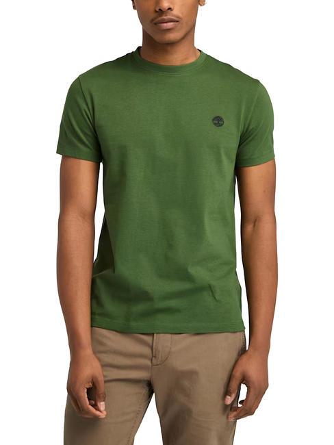 TIMBERLAND SS DUNRIVER CREW Cotton T-shirt black/forestgreen - T-shirt