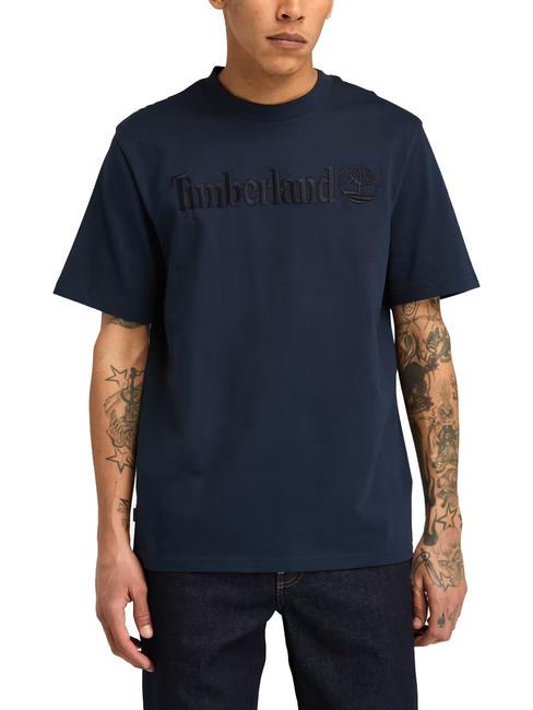 TIMBERLAND EMBROIDERY TONAL Cotton T-shirt dark sapphire - T-shirt